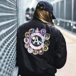 Streetgarm NASA Space Shuttle Apollo Bomber Jacket NEW