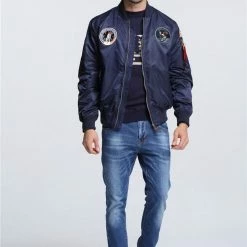 Streetgarm NASA Space Shuttle Apollo Bomber Jacket NEW