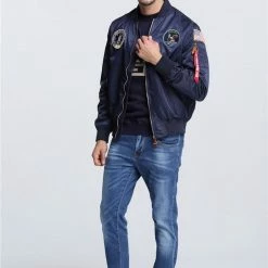 Streetgarm NASA Space Shuttle Apollo Bomber Jacket NEW