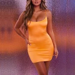 Cheap ⭐ Streetgarm NEW Neon Satin Mini 👗 Dress 🔔 24 Streetgarm NEW Neon Satin Mini Dress