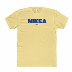 Printify NEW NIKEA Yellow T-Shirt