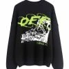 Streetgarm NEW OFF Ruined Knitted Sweatshirt