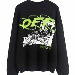 Streetgarm NEW OFF Ruined Knitted Sweatshirt