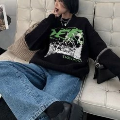 Promo ๐ฅ Streetgarm NEW OFF Ruined Knitted Sweatshirt โค๏ธ 11 Streetgarm NEW OFF Ruined Knitted Sweatshirt