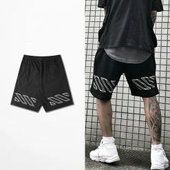 Streetgarm OFF Stripped White Shorts NEW
