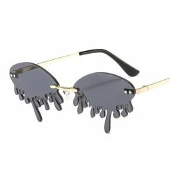 Streetgarm NEW Oval Rimless Drip Sunglasses