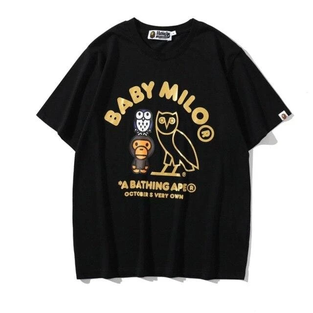 Best deal ๐ฅ Streetgarm OVO Owl Bape Baby Milo T-Shirt ๐ 8 Streetgarm OVO Owl Bape Baby Milo T-Shirt