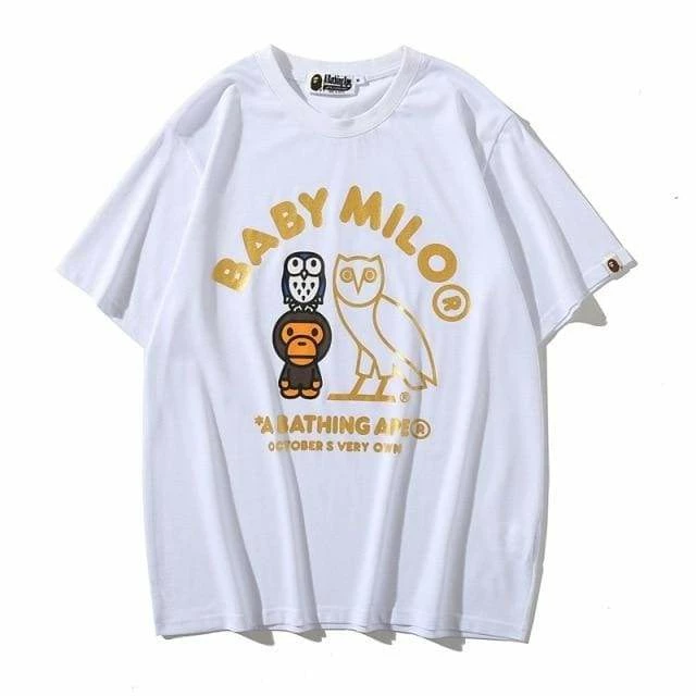 Best deal ๐ฅ Streetgarm OVO Owl Bape Baby Milo T-Shirt ๐ 4 Streetgarm OVO Owl Bape Baby Milo T-Shirt