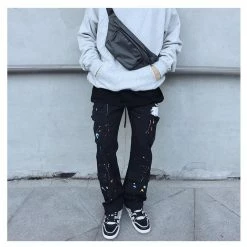 Streetgarm Paint Splatter Cargo Pants NEW