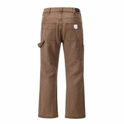 Streetgarm Painted Patchwork Straight Leg Jeans NEW