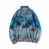 Brand new ⌛ Streetgarm SALE Palm Tree Denim Jacket 😍 1 Streetgarm SALE Palm Tree Denim Jacket