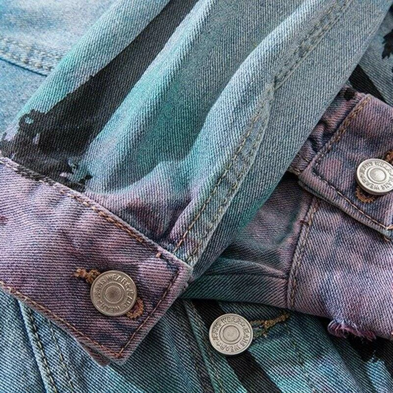 Brand new โ Streetgarm SALE Palm Tree Denim Jacket ๐ 10 Streetgarm SALE Palm Tree Denim Jacket