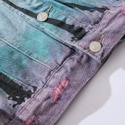 Brand new โ Streetgarm SALE Palm Tree Denim Jacket ๐ 24 Streetgarm SALE Palm Tree Denim Jacket
