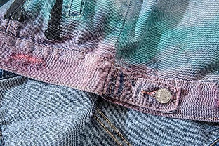 Brand new โ Streetgarm SALE Palm Tree Denim Jacket ๐ 9 Streetgarm SALE Palm Tree Denim Jacket