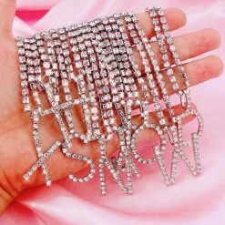 Streetgarm Personalised Diamond Initial Pendant Necklace NEW