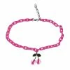 Streetgarm Pink Cherry Acrylic Chain Necklace
