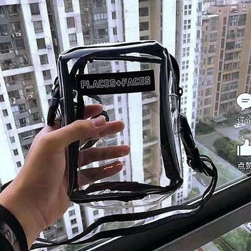 Promo 🥰 Streetgarm Places+Faces Transparent Bag NEW 💯 14 Streetgarm Places+Faces Transparent Bag NEW
