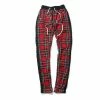 Streetgarm Plaid Side Zipper Track Joggers