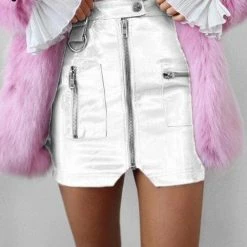 Streetgarm PVC Zipped Skirt NEW