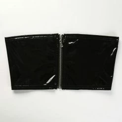Best Sale 🌟 Streetgarm NEW PVC Zipped Tube Top 🤩 12 Streetgarm NEW PVC Zipped Tube Top