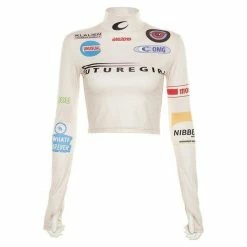 Streetgarm NEW Racing Long Sleeve Crop Top