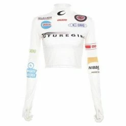 Streetgarm NEW Racing Long Sleeve Crop Top