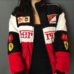 Streetgarm Retro Ferrari Racing Jacket NEW