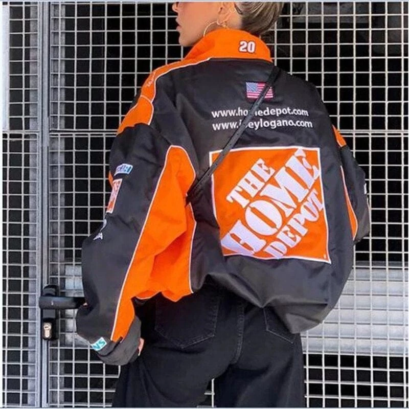 Top 10 👏 Streetgarm NEW Retro Home Depot Racing Jacket 🎁 4 Streetgarm NEW Retro Home Depot Racing Jacket