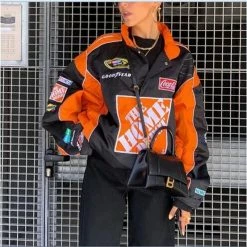 Top 10 👏 Streetgarm NEW Retro Home Depot Racing Jacket 🎁 9 Streetgarm NEW Retro Home Depot Racing Jacket