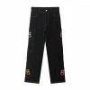 Streetgarm Retro Letter Print Straight Cargo Pants NEW