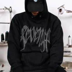 Streetgarm SALE Revenge Rhinestone XXXTENTACION Hoodie