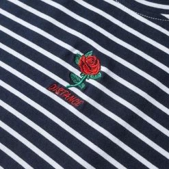 Streetgarm Rose Striped T-Shirt NEW