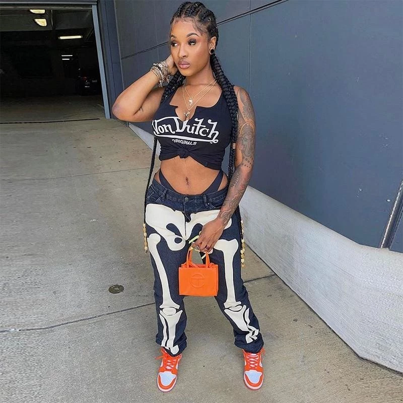 Coupon ๐ฅ Streetgarm Skeleton Denim ๐ Jeans ๐ 5 Streetgarm Skeleton Denim Jeans