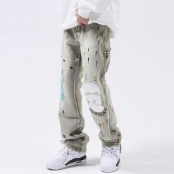 Streetgarm NEW Ski Mask Patch Embroidered Jeans