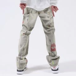 Streetgarm NEW Ski Mask Patch Embroidered Jeans