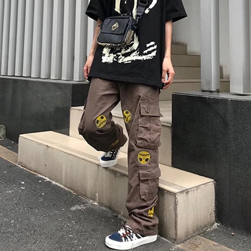 Buy 👏 Streetgarm Skull Face Cargo Pants SALE 🛒 6 Streetgarm Skull Face Cargo Pants SALE