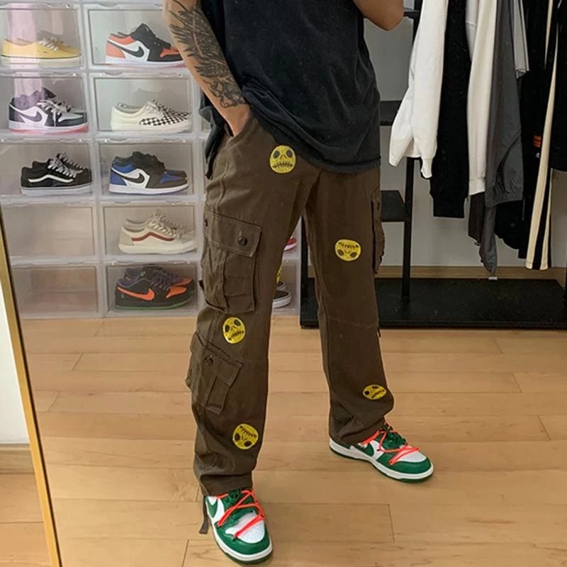 Buy 👏 Streetgarm Skull Face Cargo Pants SALE 🛒 4 Streetgarm Skull Face Cargo Pants SALE