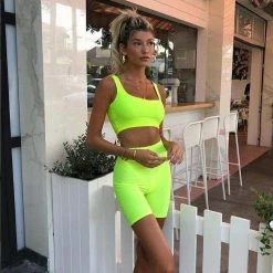 Streetgarm Stretch Crop Top + Race Shorts NEW