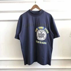 Streetgarm Sunday Service New York Jesus Is King T Shirt - Navy