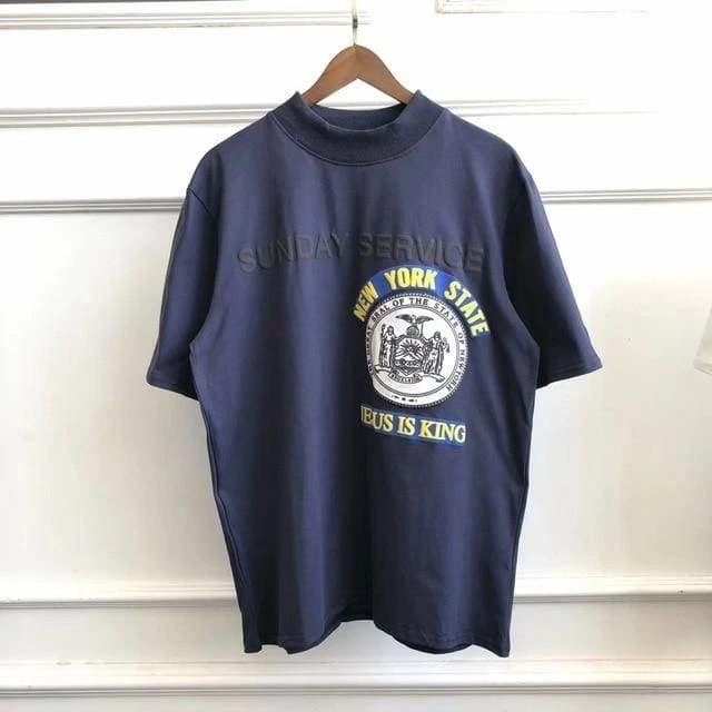 Best Pirce ๐คฉ Streetgarm Sunday Service New York Jesus Is King T ๐ Shirt - Navy ๐ฏ 4 Streetgarm Sunday Service New York Jesus Is King T Shirt - Navy