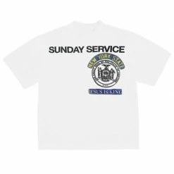 Streetgarm Sunday Service New York Jesus Is King T Shirt - White