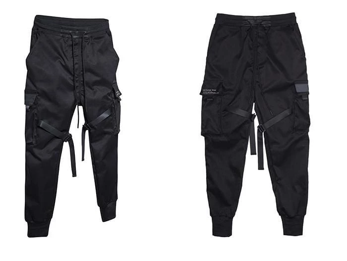 Discount 👏 Streetgarm Techwear Ribbon Cargo Pants 🛒 4 Streetgarm Techwear Ribbon Cargo Pants