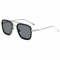 Streetgarm NEW Tony Stark Pilot Square Metal Sunglasses