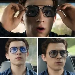 Wholesale π Streetgarm NEW Tony Stark Pilot Square Metal π Sunglasses 𧨠34 Streetgarm NEW Tony Stark Pilot Square Metal Sunglasses