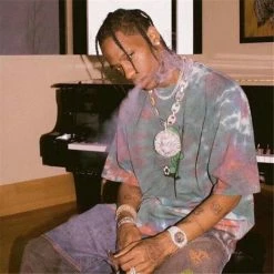 Streetgarm Travis Scott Astroworld Alien Tie Dye T-Shirt NEW