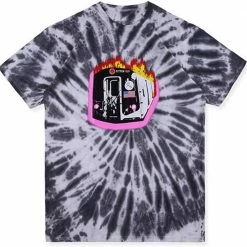 Streetgarm NEW Travis Scott Astroworld Tour Burning Train Tee Tie Dye