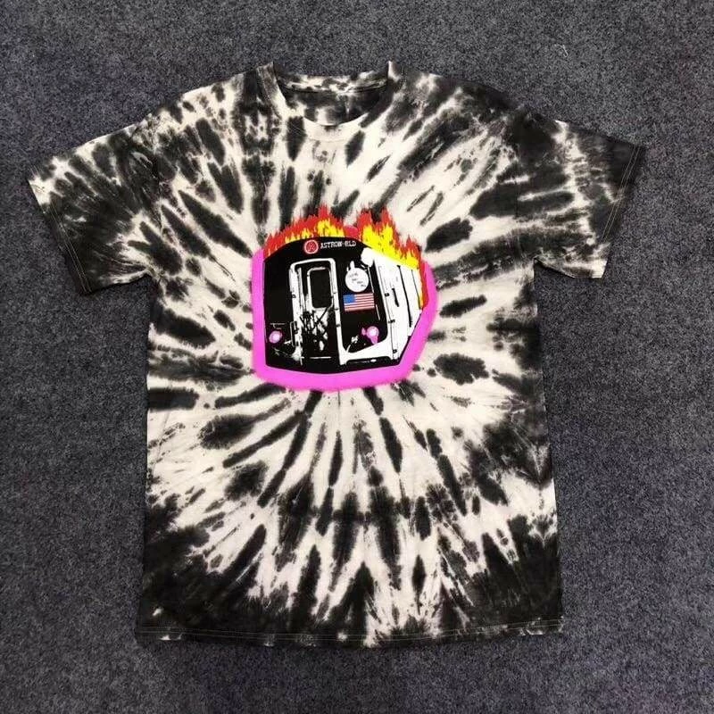 Best reviews of 🥰 Streetgarm NEW Travis Scott Astroworld Tour Burning Train Tee Tie Dye 👍 8 Streetgarm NEW Travis Scott Astroworld Tour Burning Train Tee Tie Dye