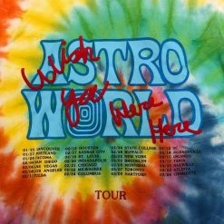 Streetgarm Travis Scott Astroworld Tour Skipping Bear Hoodie Tie Dye