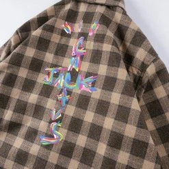 Streetgarm Travis Scott Cactus Plaid Shirt Jacket SALE