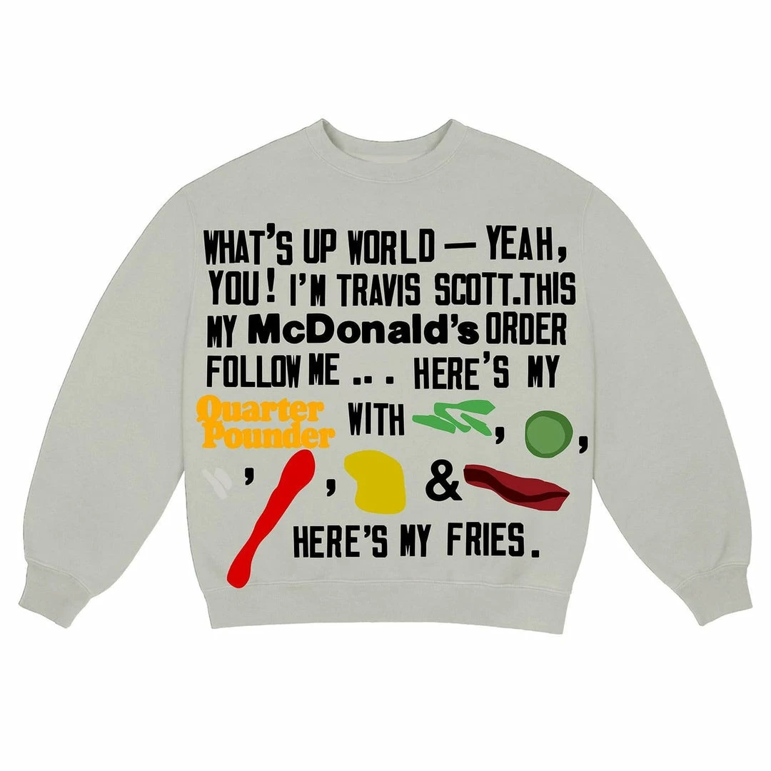 Outlet ⭐ Streetgarm Travis Scott X CPFM Script Crewneck ⭐ 3 Streetgarm Travis Scott X CPFM Script Crewneck